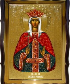 Св. Людмила Чешская (поясная икона)